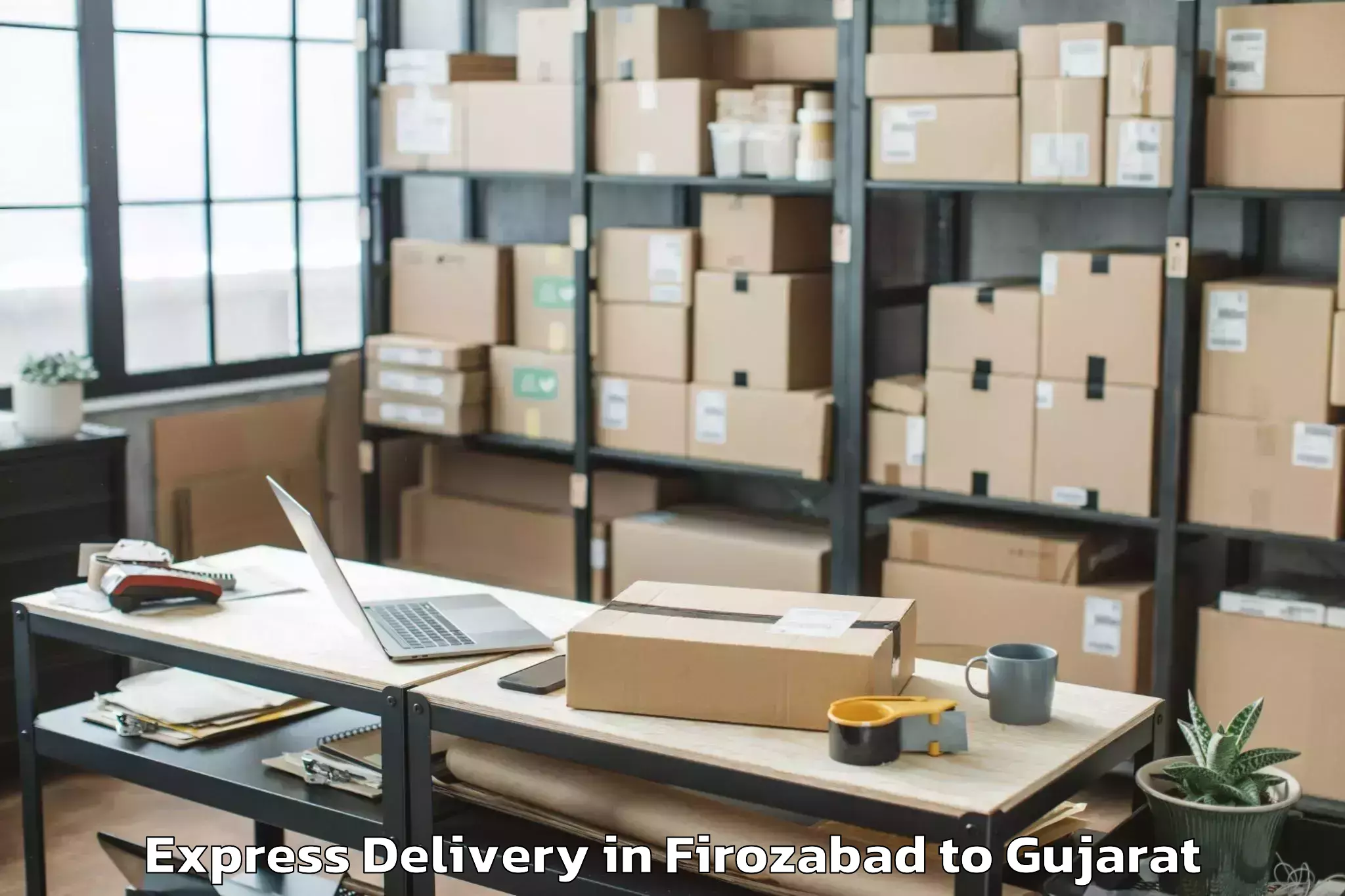 Affordable Firozabad to Junagadh Express Delivery